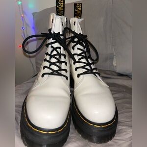 White platform dr martens